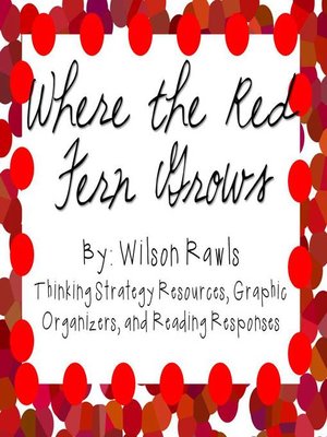 cover image of Where the Red Fern Grows by Wilson Rawls